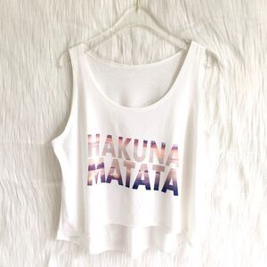 🔃Hakuna Matata Cropped Tank Top